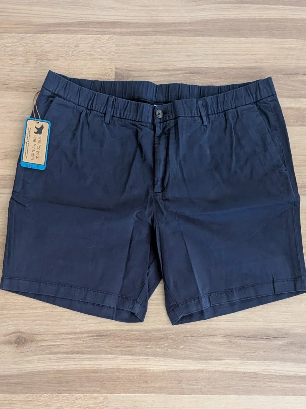 NWT Bearbottom Stretch Chino Shorts 7” Inseam Navy Blue Men’s XXL
